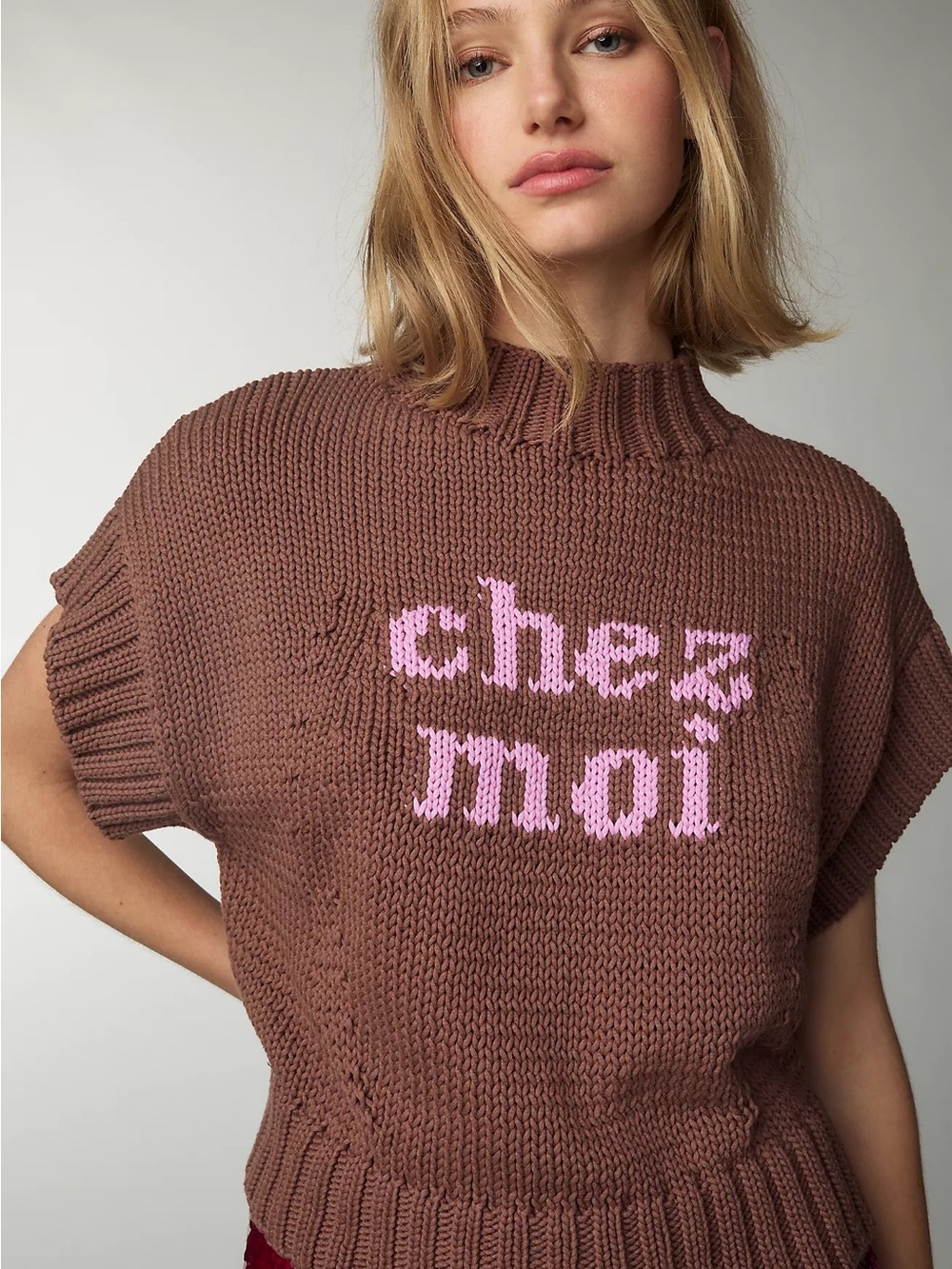 Maeve Pippa Mock-Neck Sweater